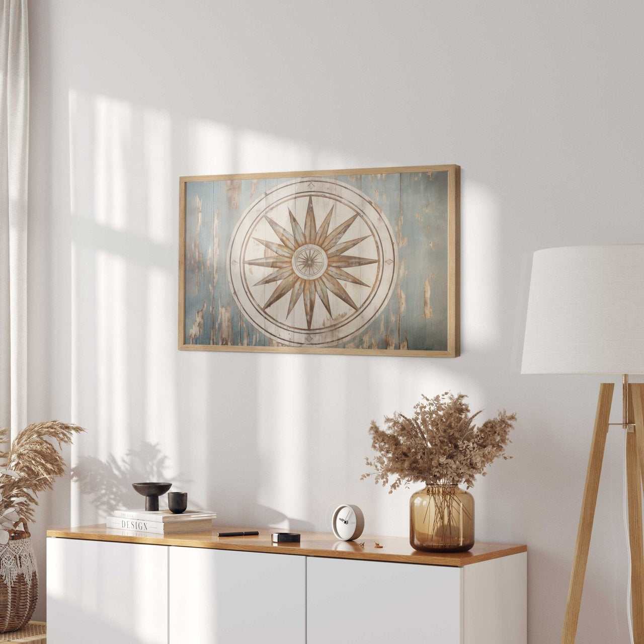 Medallion Wall Art – Floral Living Room Print
