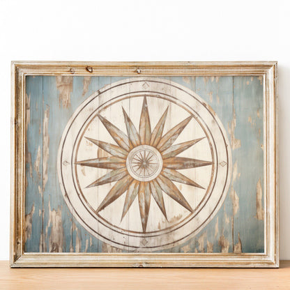Medallion Print, Ornamental Wall Decor, Abstract Floral Accent - WildfieldPrints