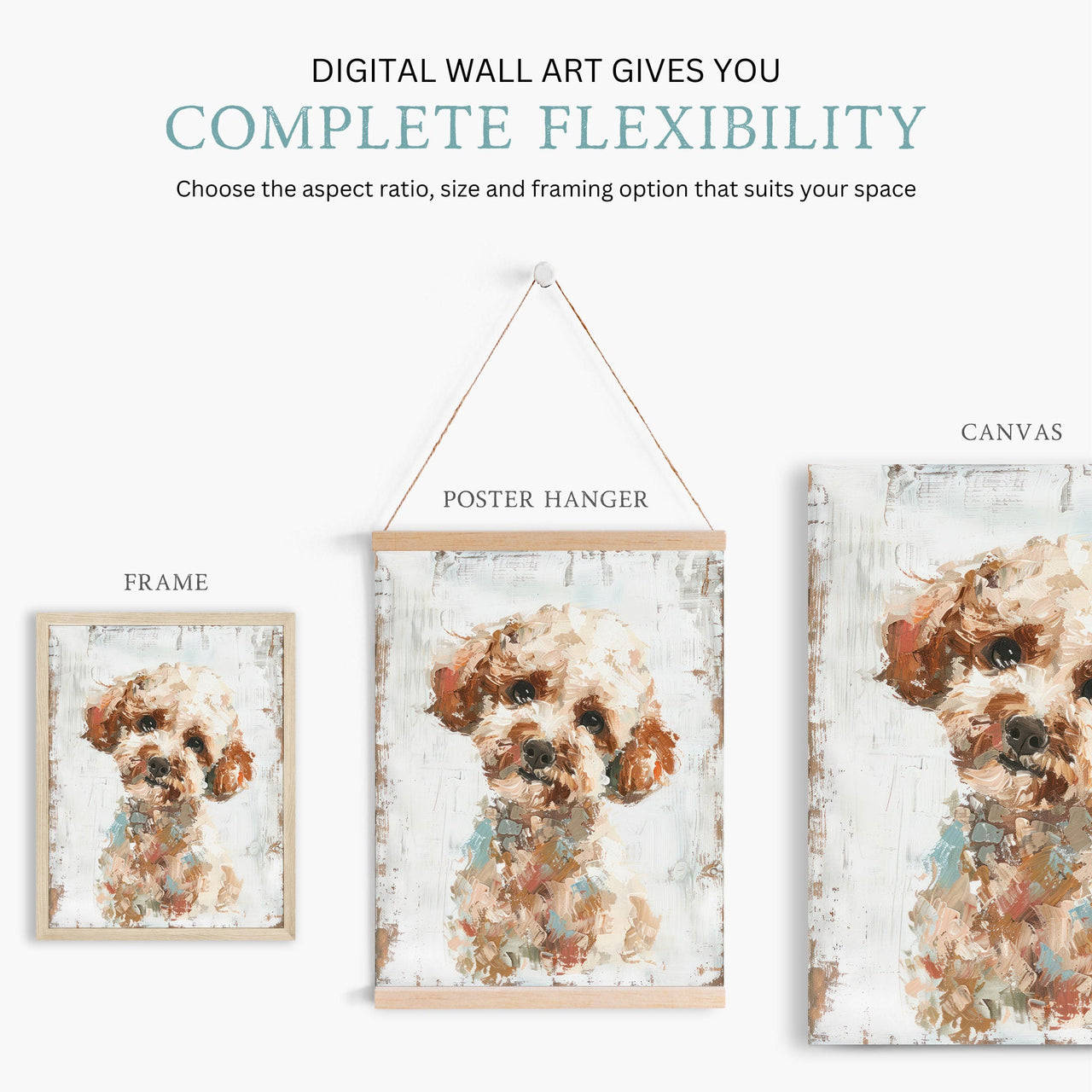 Miniature Poodle Wall Art – Dog Nursery Print
