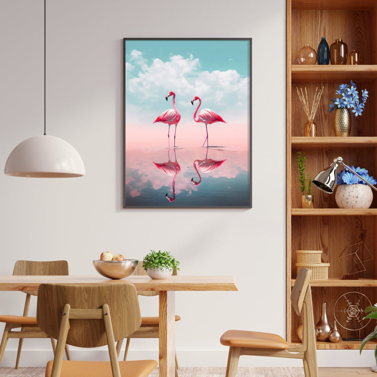 Flamingo Wall Art – Bird Living Room Print