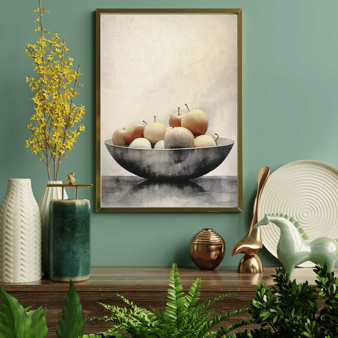 Fruit Bowl Wall Art – Kitchen Vintage Print
