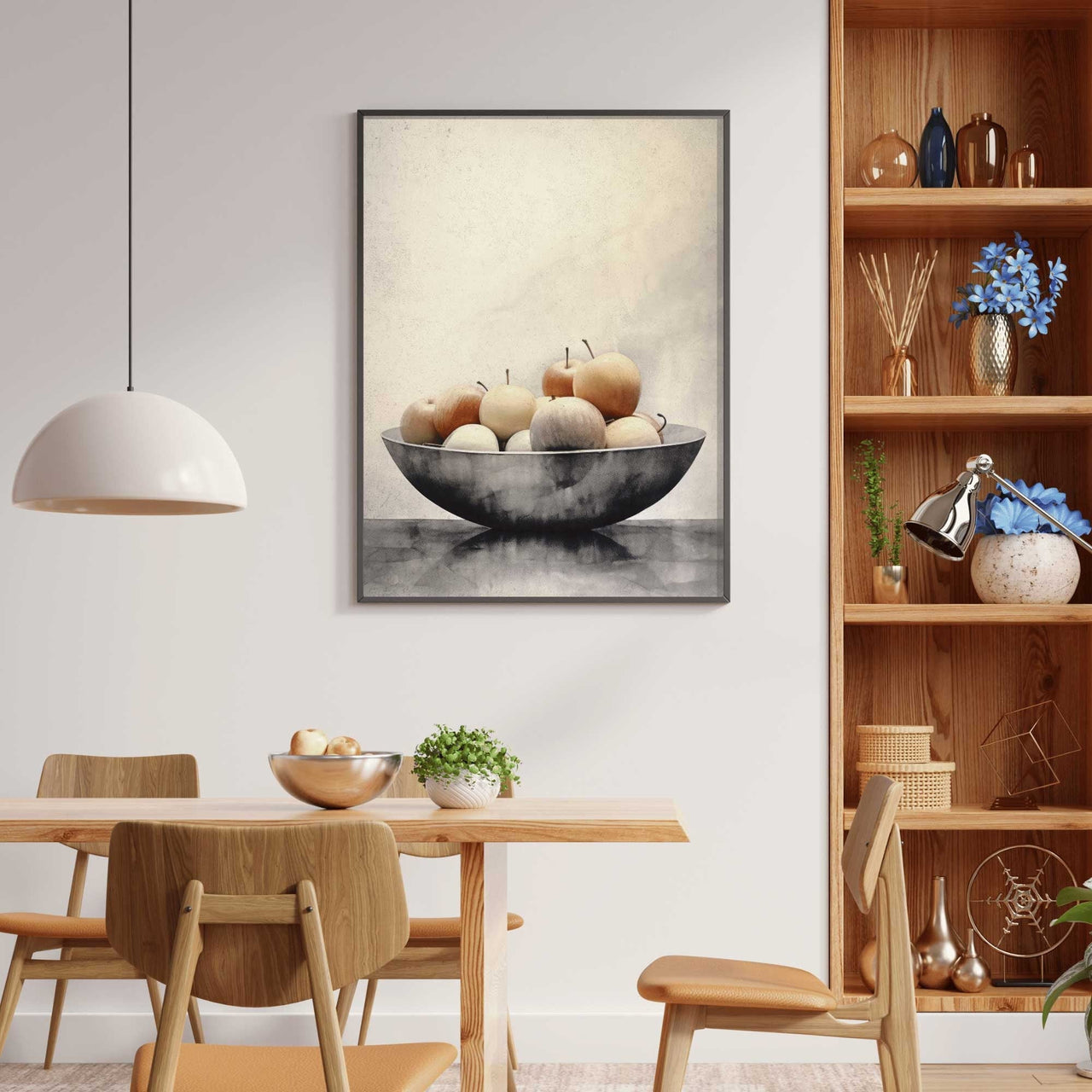 Fruit Bowl Wall Art – Kitchen Vintage Print