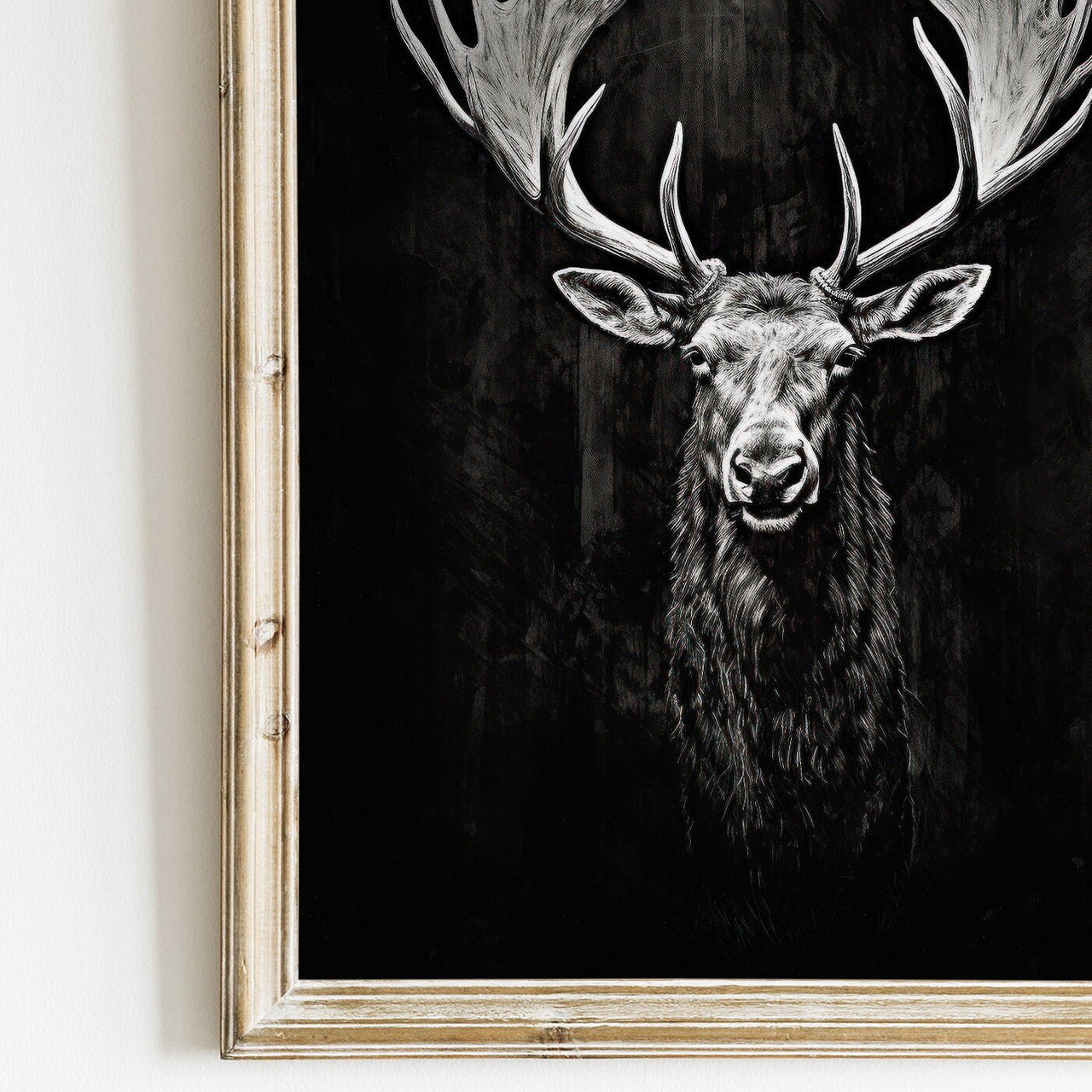 Moose Wall Art – Animal Nursery Print