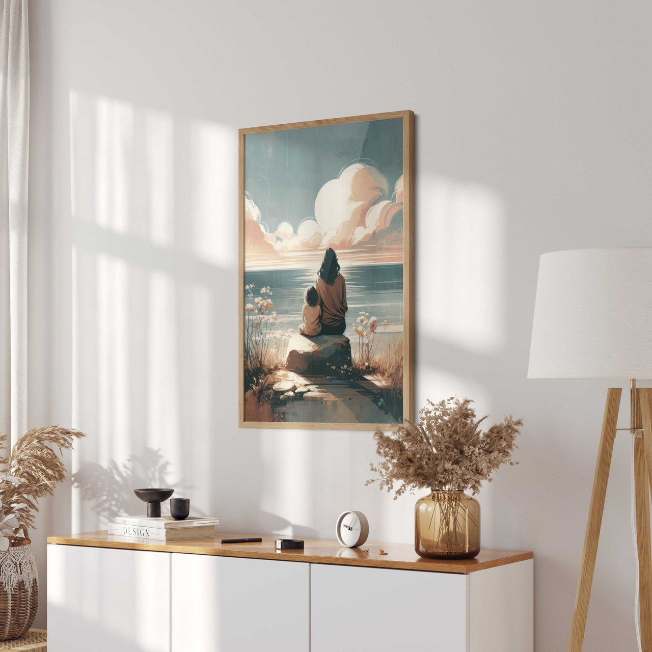 Mother - Daughter Wall Art – Family Nursery Print