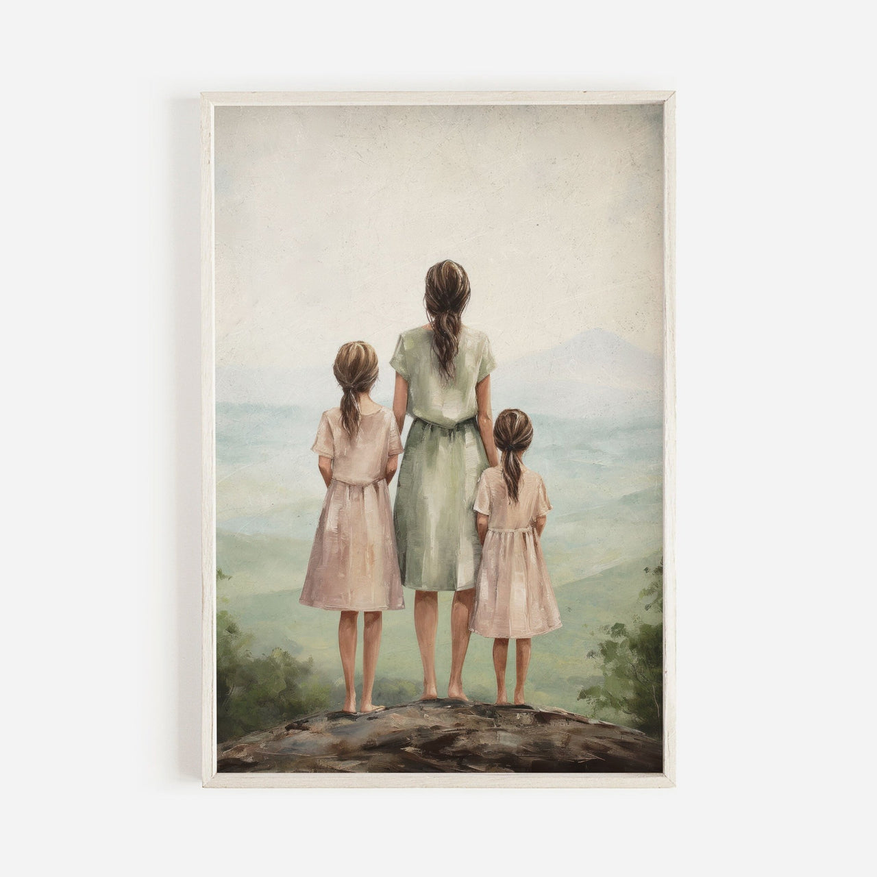 Mother and Daughter Bond Print – Family Nursery Wall Art
