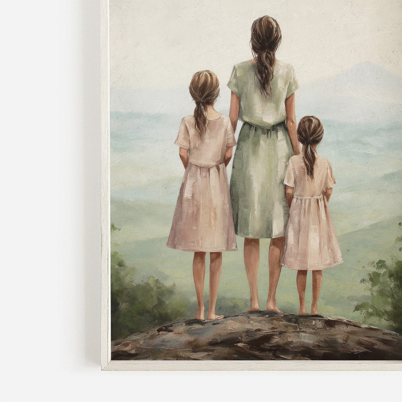 Mother and Daughter Bond Print – Family Nursery Wall Art