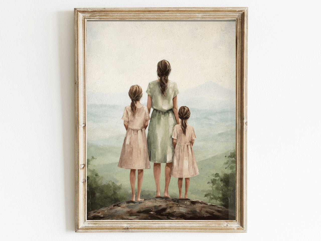 Mother and Daughter Bond Print – Family Nursery Wall Art