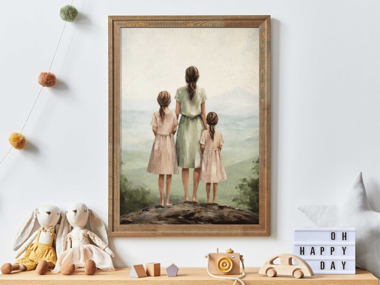 Mother and Daughter Bond Print – Family Nursery Wall Art
