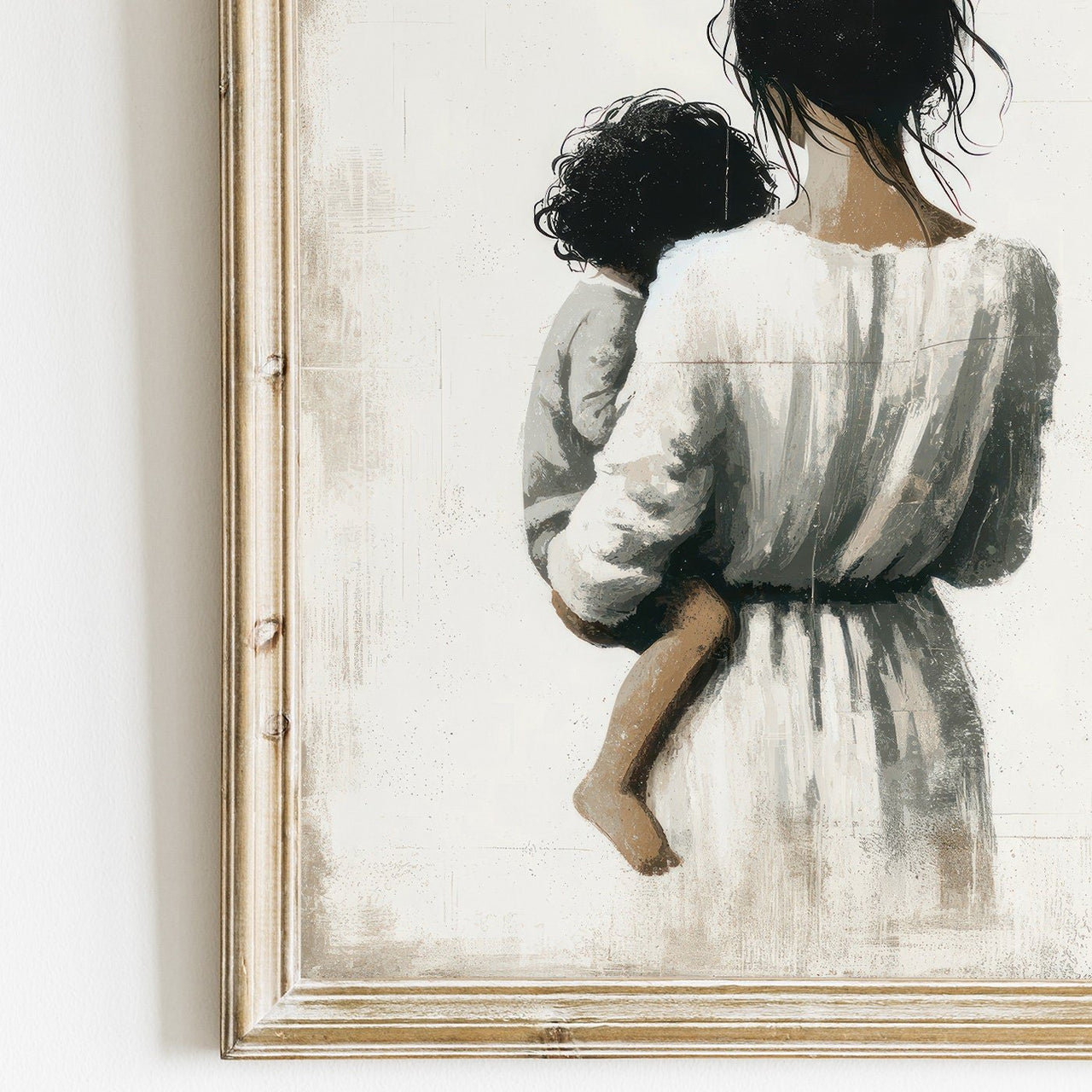 Mother and Son Art Print – Family Nursery Wall Decor