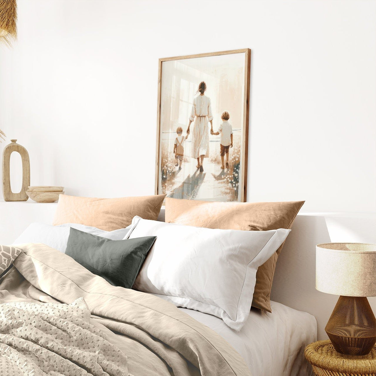 Mother and Sons Print – Family Nursery Wall Decor