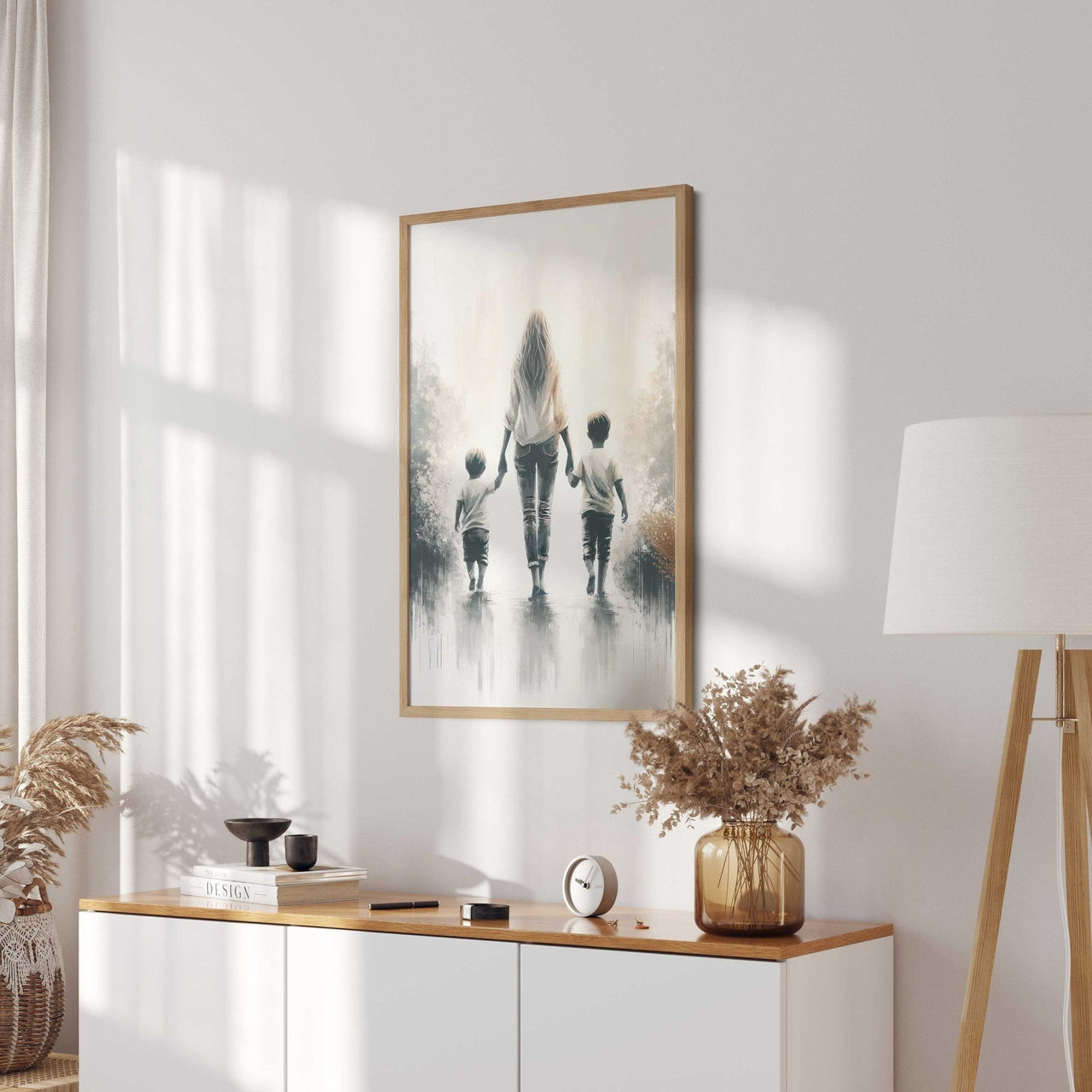 Mother and Sons Print – Family Wall Decor for Nursery