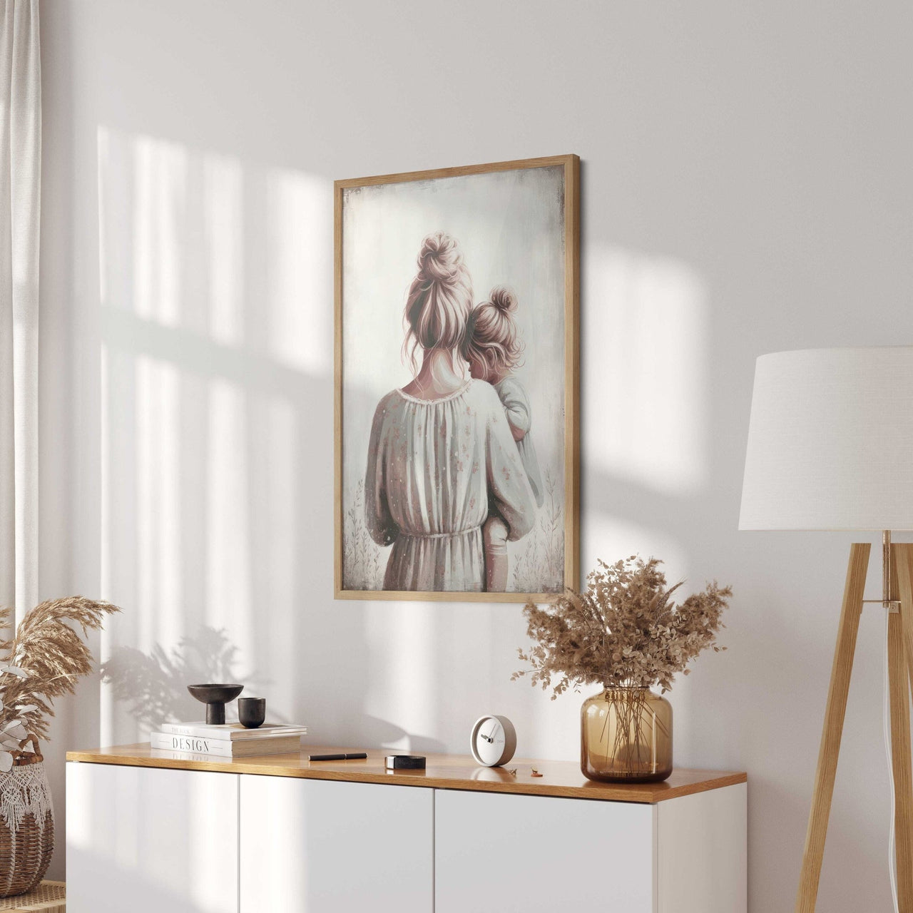 Mother Daughter Wall Art – Family Girls Room Print