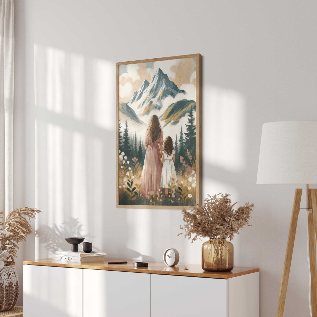 Mother Daughter Adventure Print – Family Girls Room Wall Decor