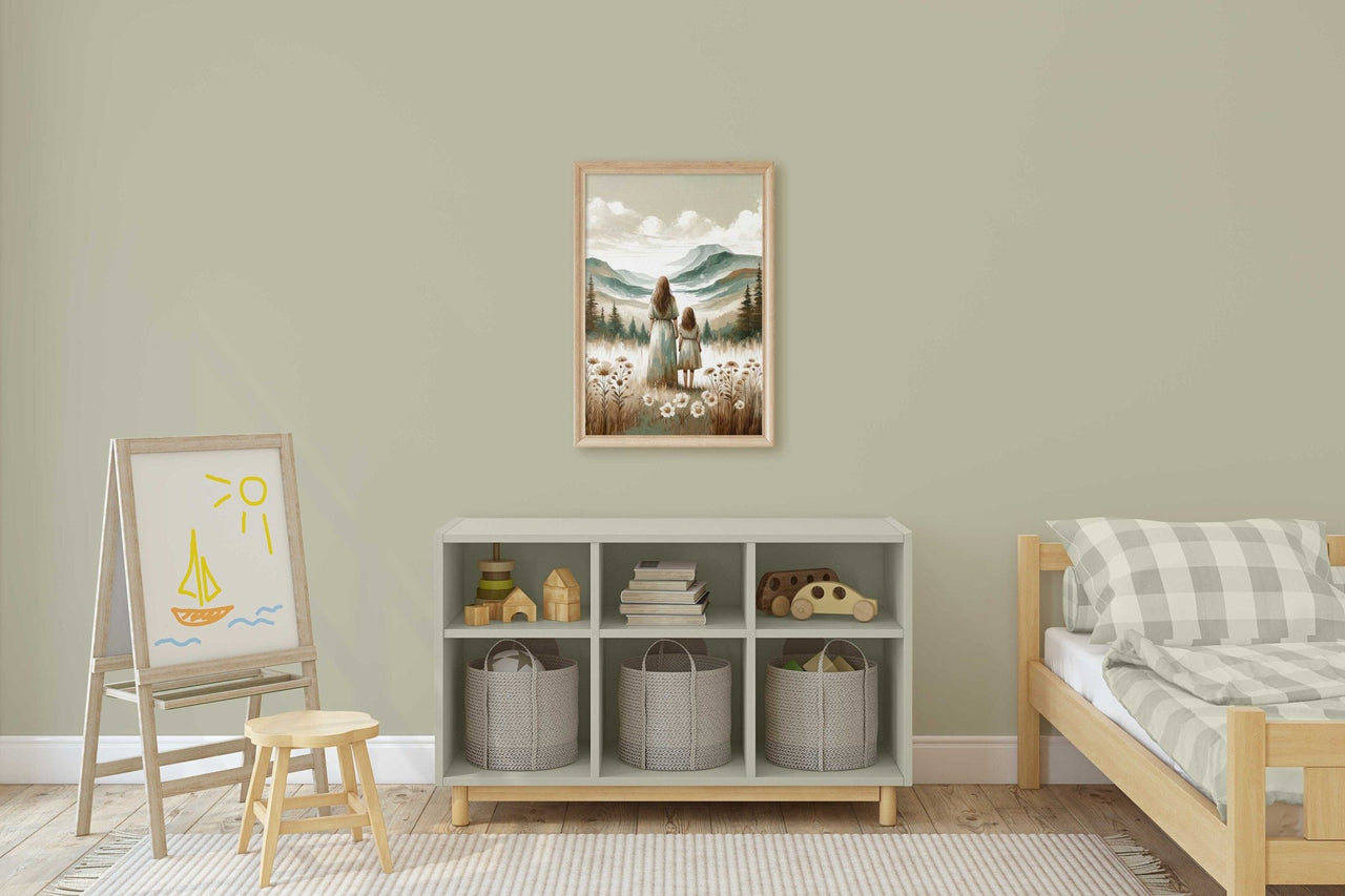 Mother Daughter Print – Family Room Wall Decor
