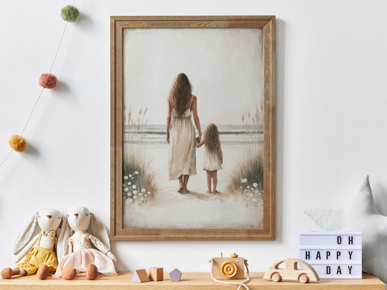 Mother Daughter Print – Family Nursery Wall Decor for Girls