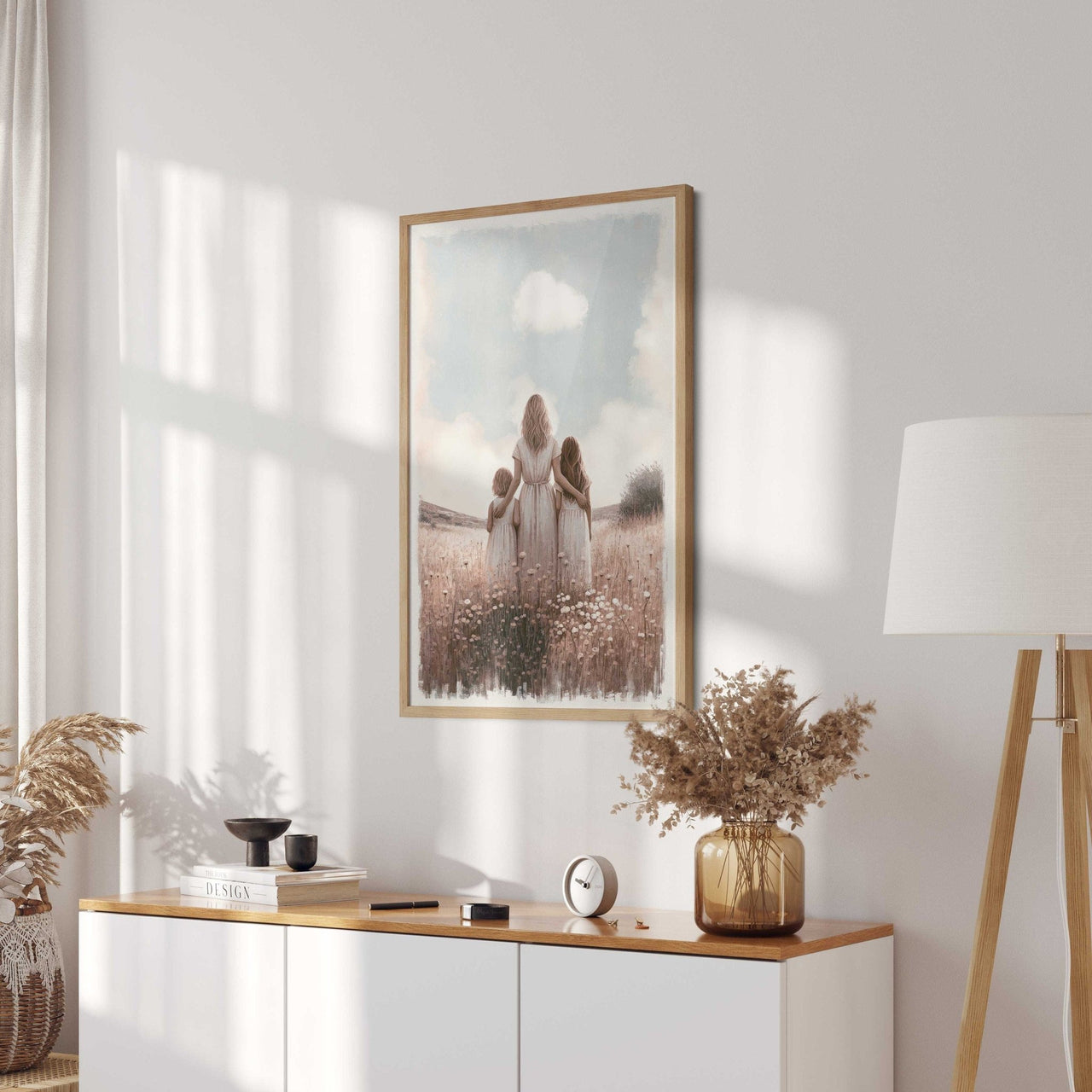 Mother & Daughter Print – Family Girls Room Wall Decor