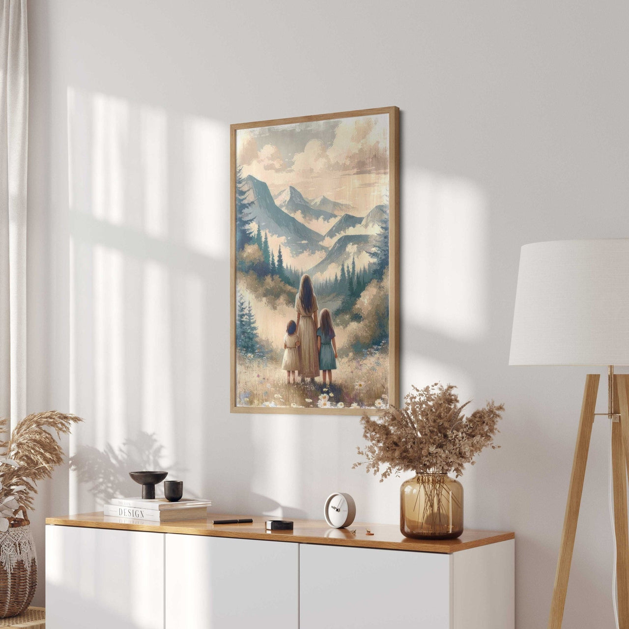 Mother - Daughter Wall Art – Family Nursery Print