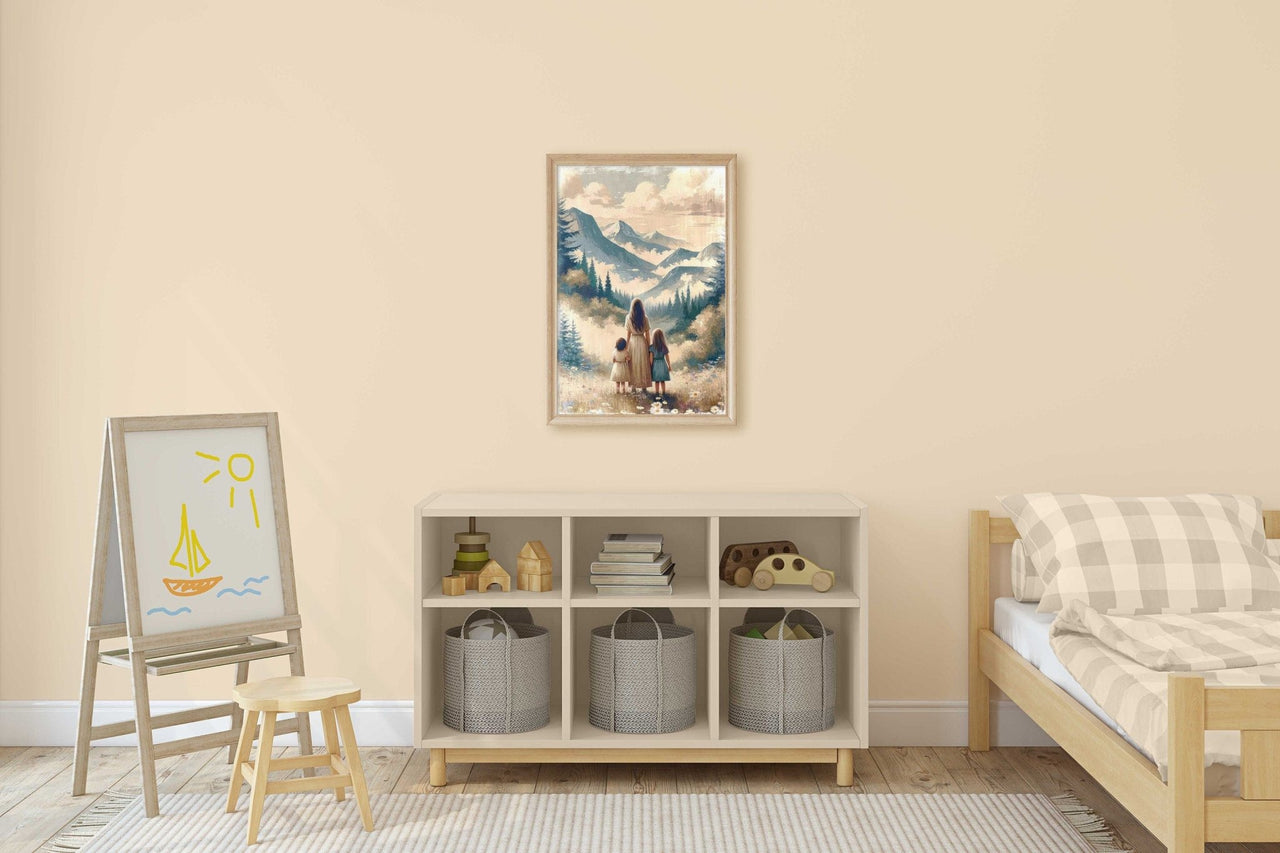 Mother - Daughter Wall Art – Family Nursery Print