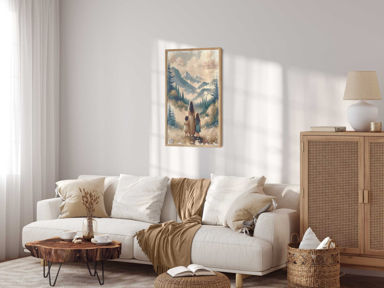 Mother - Daughter Wall Art – Family Nursery Print