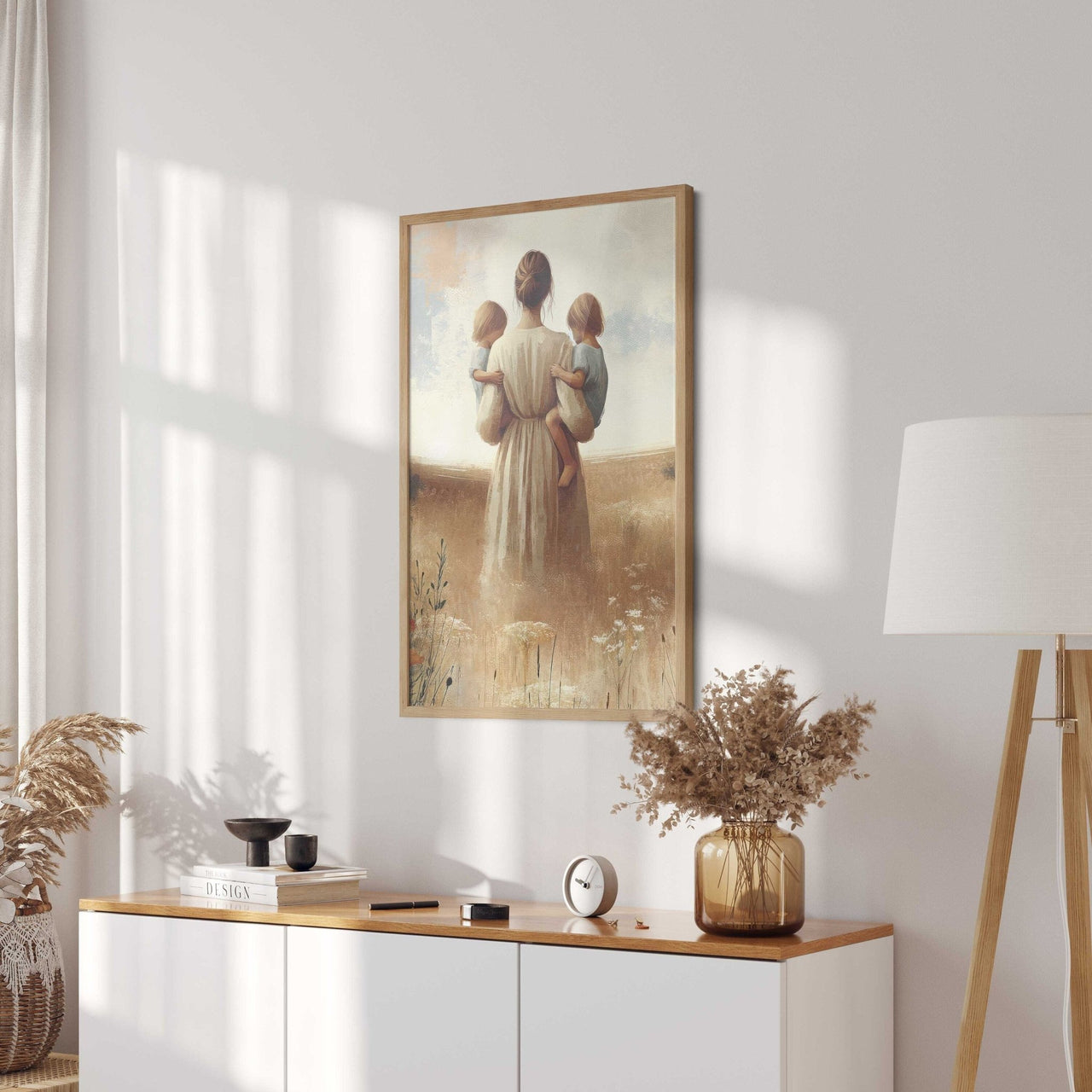 Mother & Daughters Print – Family Girls Room Wall Decor