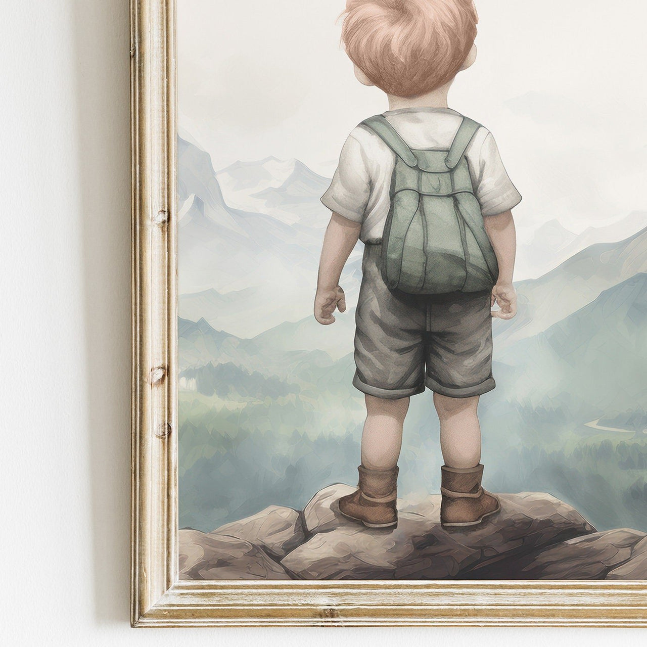 Mountain Adventure Wall Art – Nature Boys Room Print • Set of 3