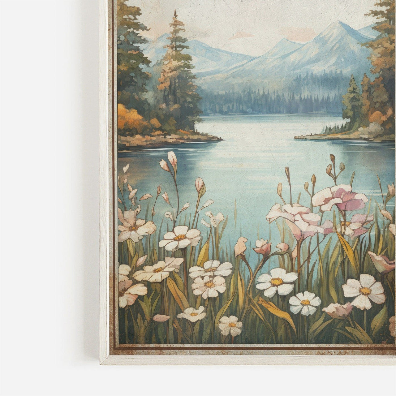 Forest Lake Wall Art – Nature Nursery Print