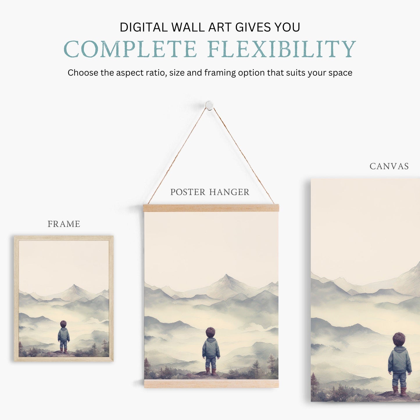 Mountain Nursery Decor, Adventure Wall Art, Boys Room Decor, Nature Prints - WildfieldPrints