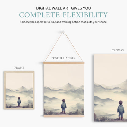 Mountain Nursery Decor, Adventure Wall Art, Boys Room Decor, Nature Prints - WildfieldPrints