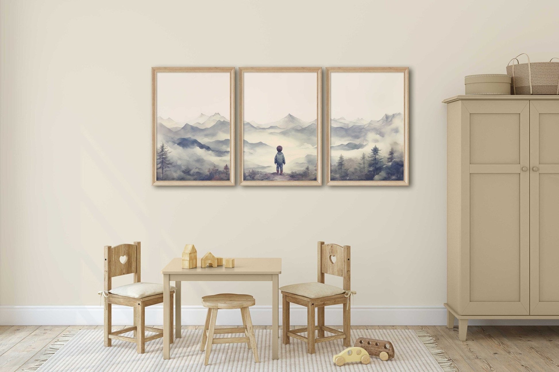 Mountain Nursery Decor, Adventure Wall Art, Boys Room Decor, Nature Prints - WildfieldPrints
