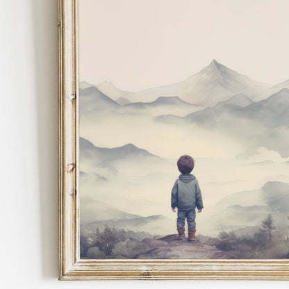 Mountain Nursery Decor, Adventure Wall Art, Boys Room Decor, Nature Prints - WildfieldPrints