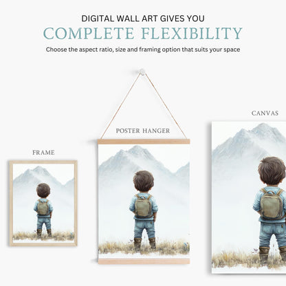 Mountain Nursery Wall Art, Adventure Decor for Boys Room, Nature Prints - WildfieldPrints