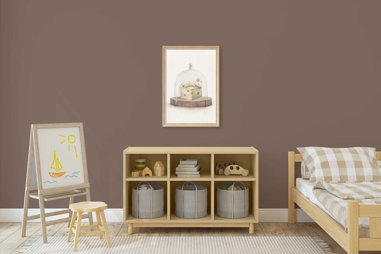 Mouse Nursery Print – Animal Girls Room Wall Art