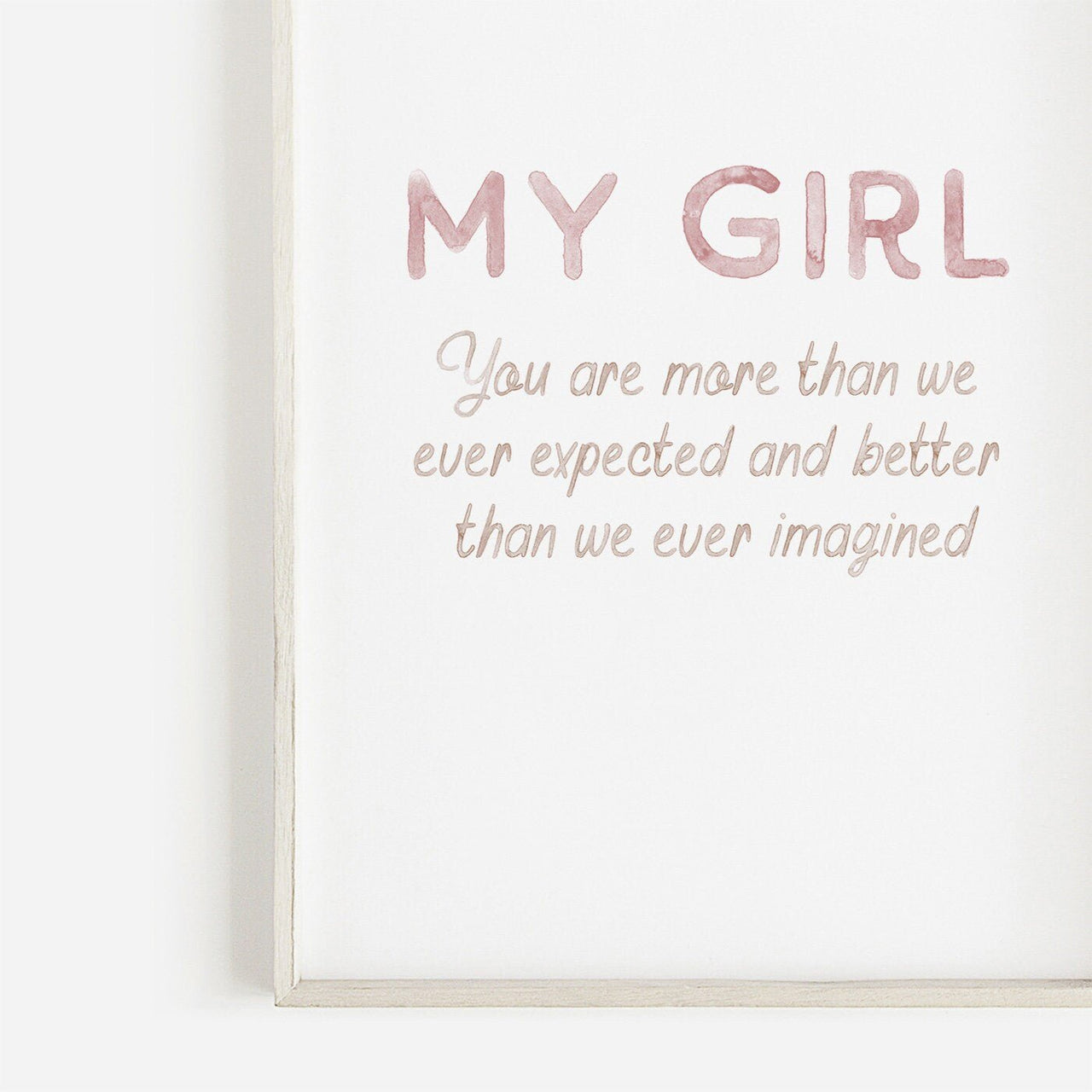 Toddler Girl Wall Art – Nursery Print for Girls Room • Set of 2