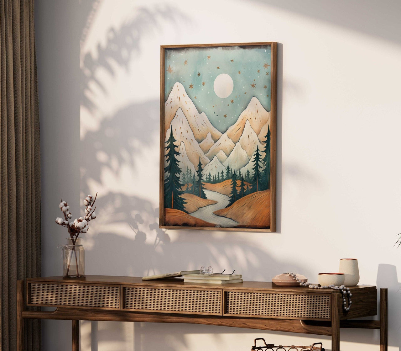 Mountain Wall Art – Nature Kids Room Decor