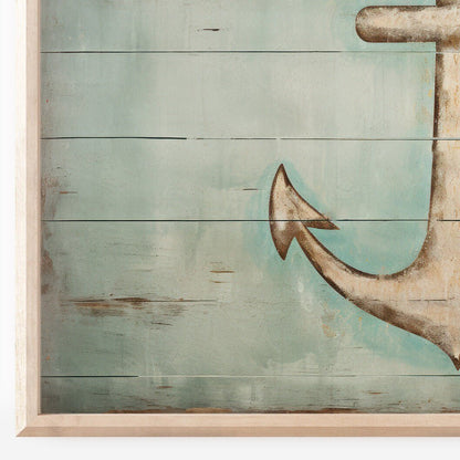 Nautical Wall Art, Maritime Decor, Rustic Anchor Print - WildfieldPrints