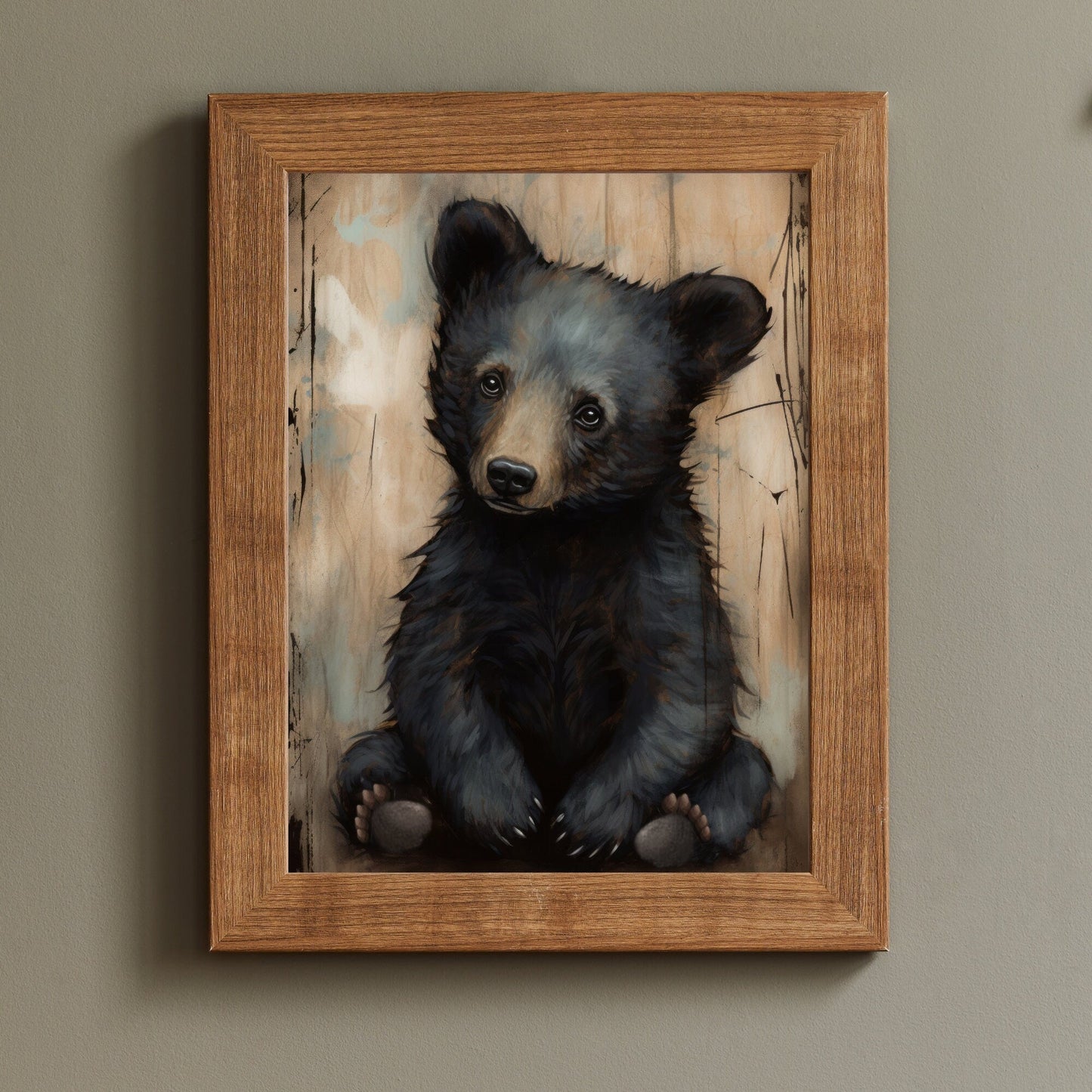 Nursery Animal Prints, Unique Vintage Kids Room Decor, Rustic Wildlife Theme - WildfieldPrints