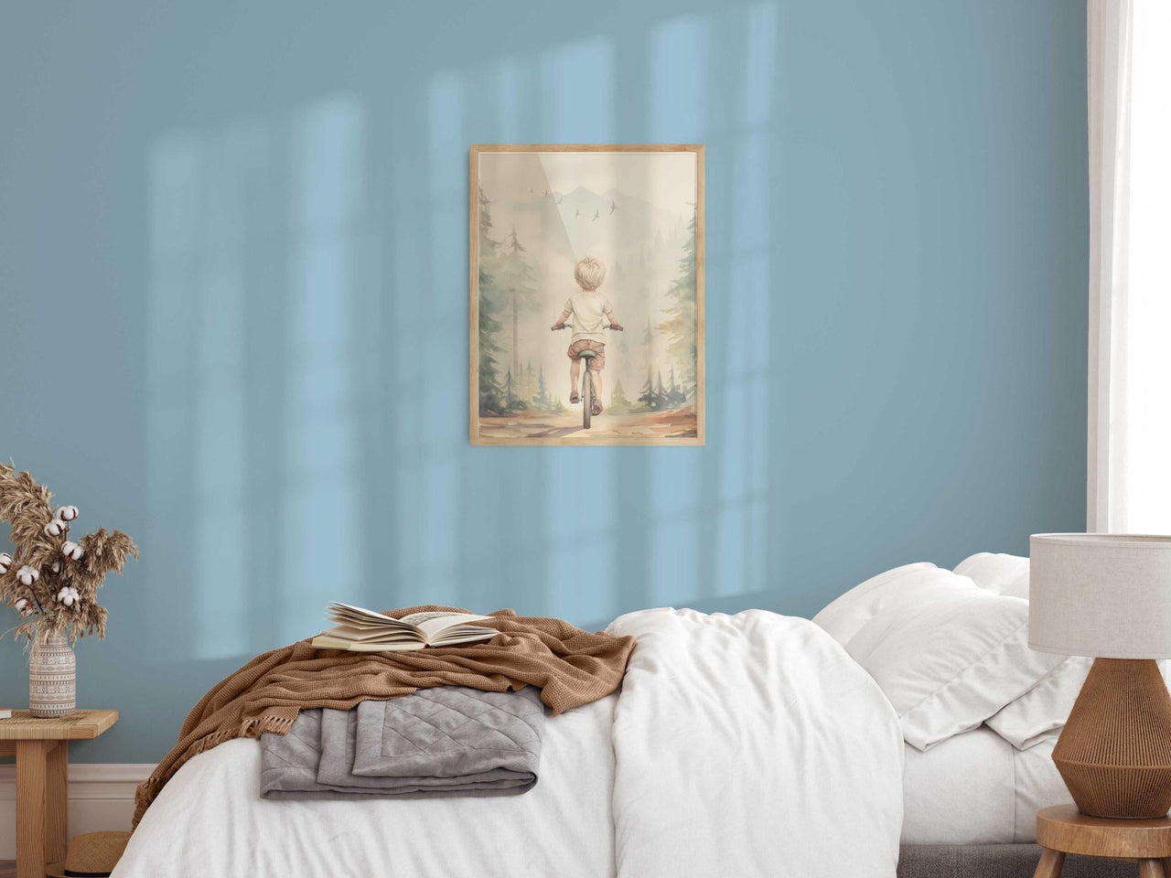Bicycle Wall Art – Adventure Boys Room Print
