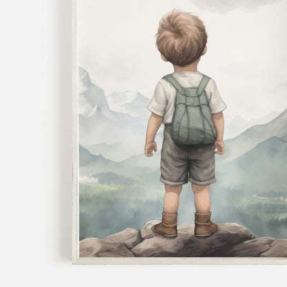 Nursery Nature Decor, Adventure Theme Toddler Room Wall Art - WildfieldPrints