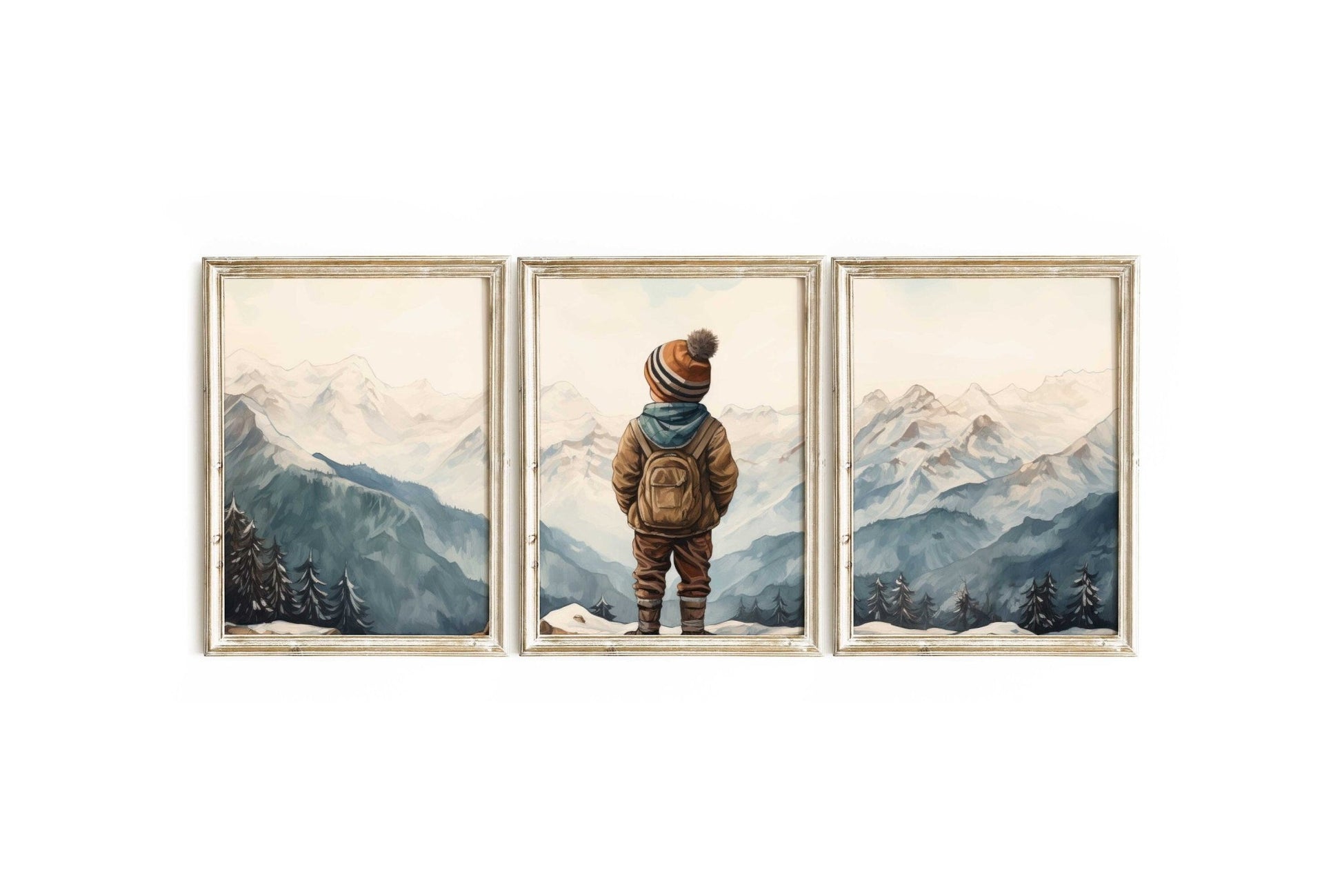 Nursery Nature Decor, Adventure Theme Toddler Room Wall Art - WildfieldPrints
