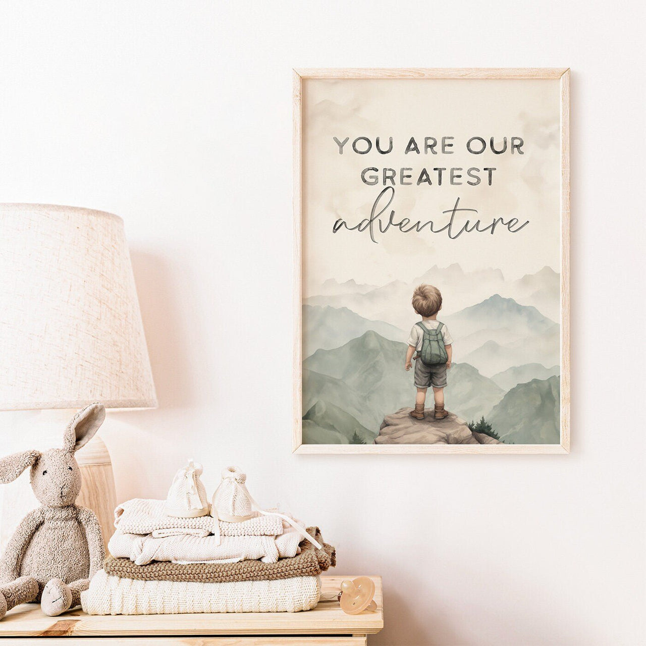 Adventure Quote Print – Boys Room Wall Art