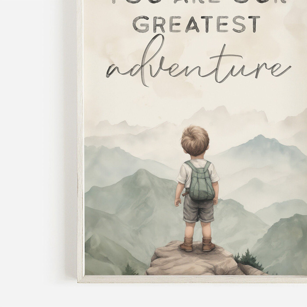 Adventure Quote Print – Boys Room Wall Art