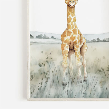 Nursery Safari Decor, African Animal Wall Art for Kids Room, Gender Neutral - WildfieldPrints