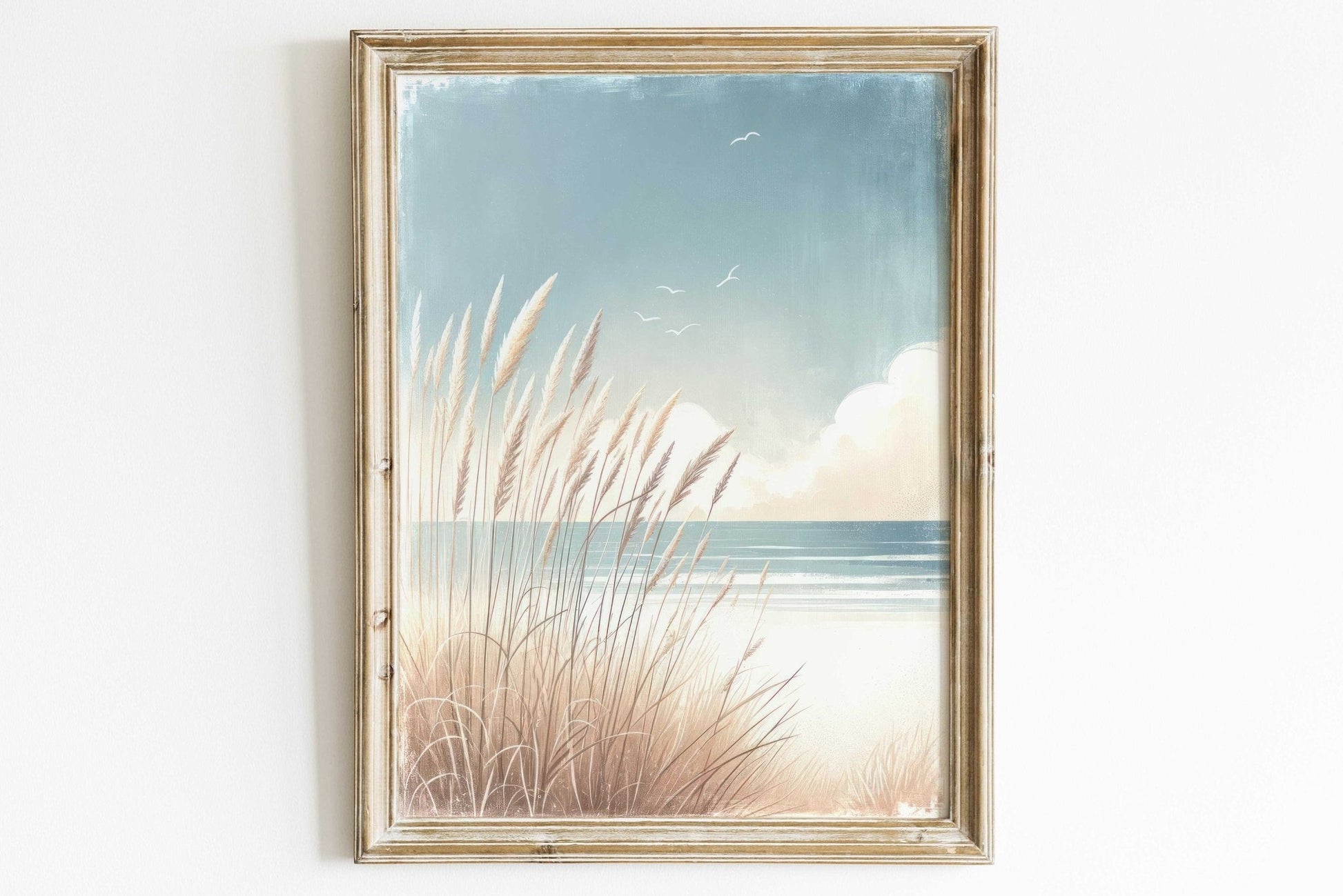 Ocean Painting, Beach Wall Art, Coastal Home Decor - WildfieldPrints