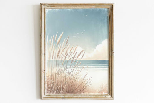 Ocean Painting, Beach Wall Art, Coastal Home Decor - WildfieldPrints