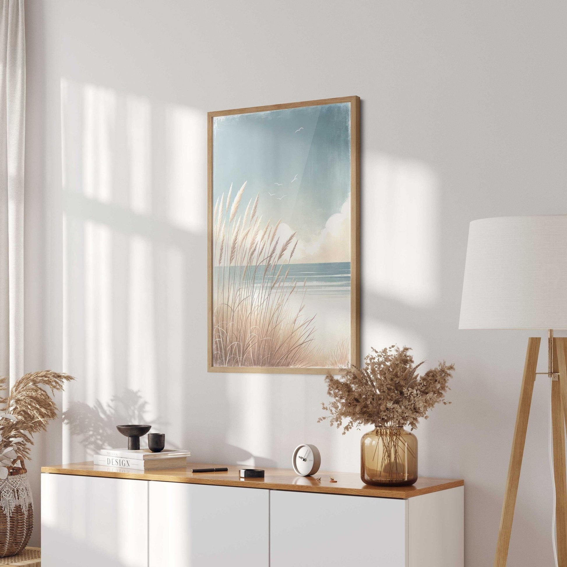 Ocean Painting, Beach Wall Art, Coastal Home Decor - WildfieldPrints