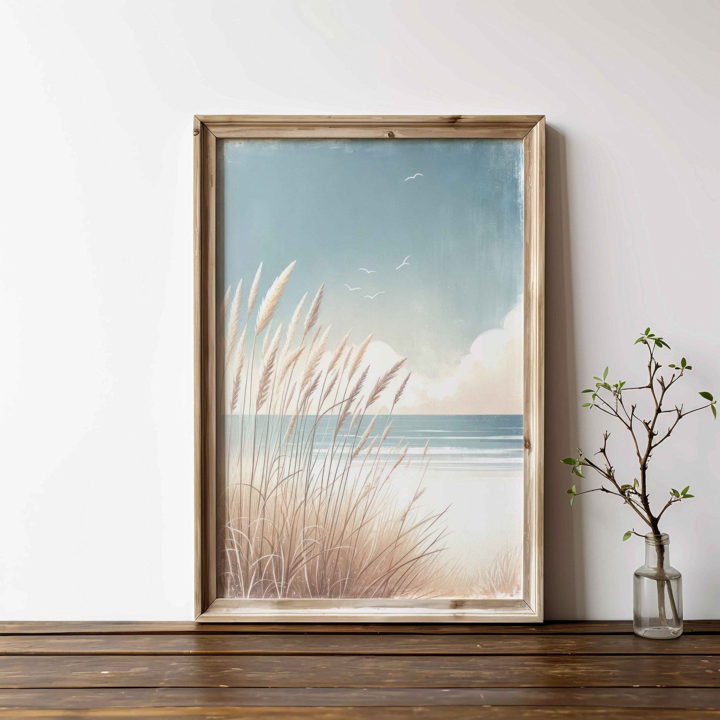 Ocean Painting, Beach Wall Art, Coastal Home Decor - WildfieldPrints