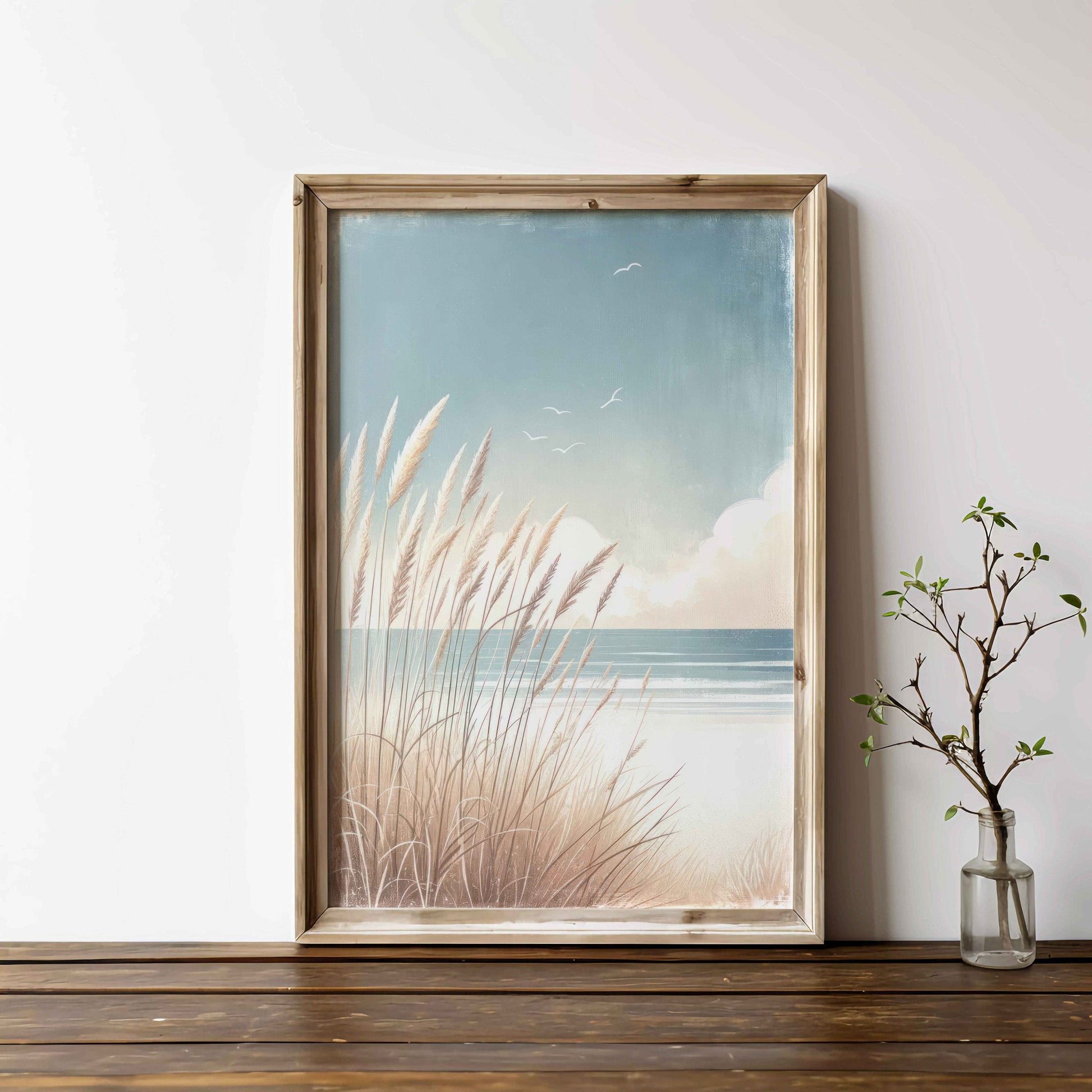Ocean Painting, Beach Wall Art, Coastal Home Decor - WildfieldPrints