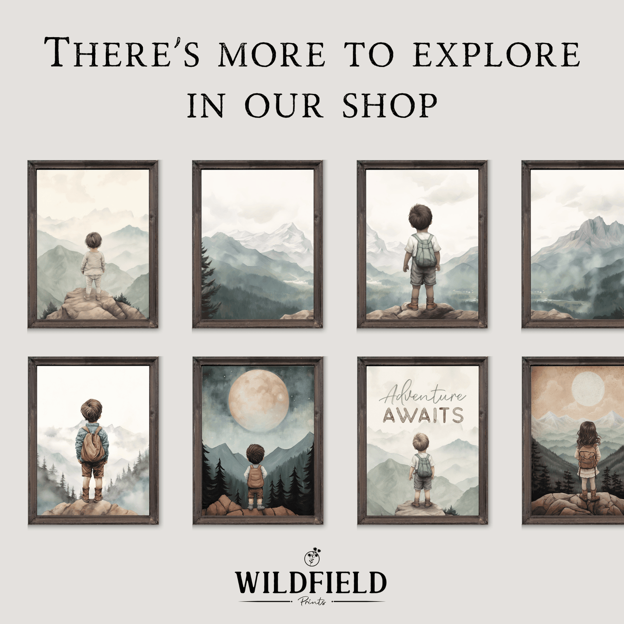 Adventure Wall Art – Nature Boys Room Print