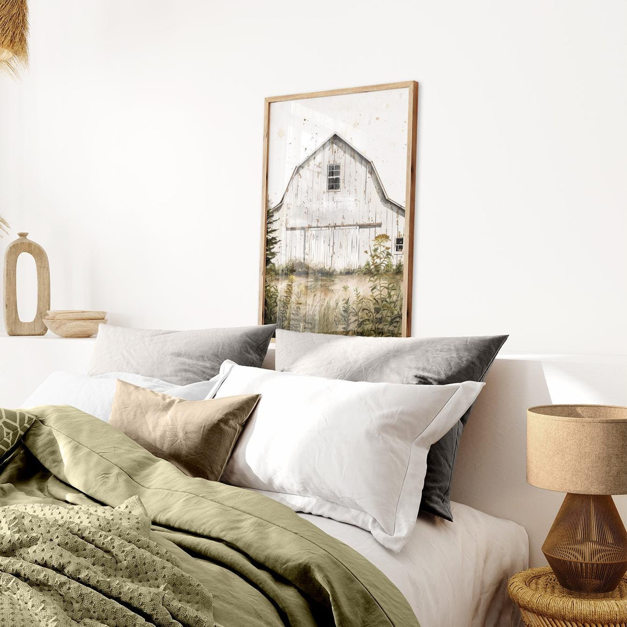 Old Barn Wall Art – Farmhouse Boys Room Print