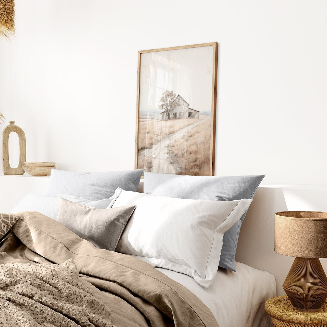 Old Barn Wall Art – Farmhouse Boys Nursery Print